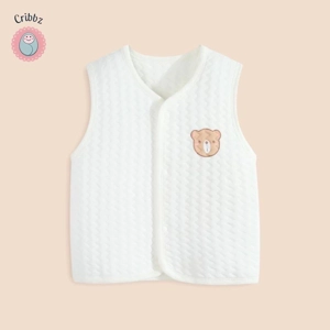 Cotton Baby Waistcoat for Girls
