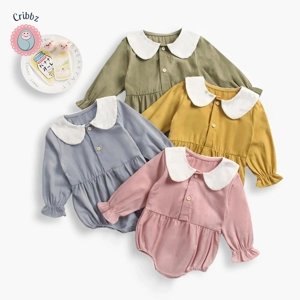 Cute Autumn Baby Girls Bodysuits
