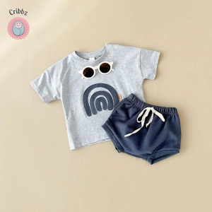 Baby Boys Rainbow Patchwork Clothing Set