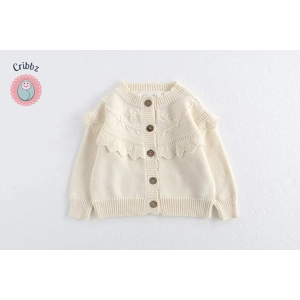 Autumn Knitted Cardigan for Baby Girls