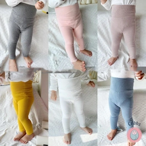 Cotton Ribbed Leggings for Infants