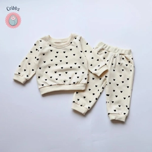 Full Heart Baby Hoodie Set