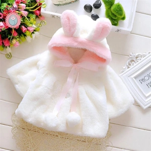 Cute Winter Rabbit Ear Jacket for Babies