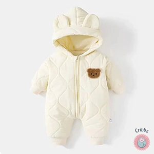 Winter Baby Fur Lined Romper Suit