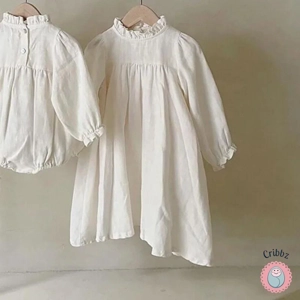 Cribbz Adorable A-Line Cotton Dress for Girls