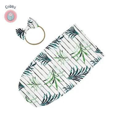 Newborn Cotton Swaddle Blanket Set title=