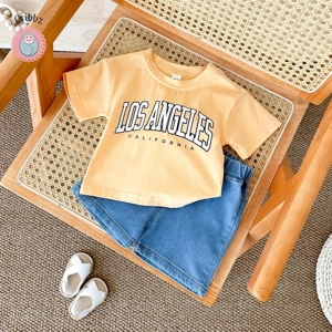 Summer Toddler Letter Print Outfit