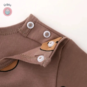 Cute Cartoon Print Baby Pajama Suit