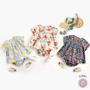 Cotton Baby Girls Summer Clothing Set