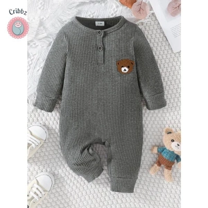 Cute Cartoon Bear Infant Long Sleeve Romper