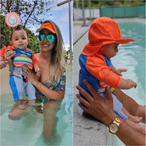 Infant Toddler Sunscreen Swimwear Set