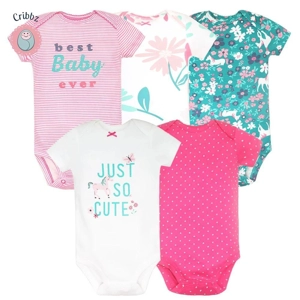 Soft Cotton Newborn Baby Bodysuit Set