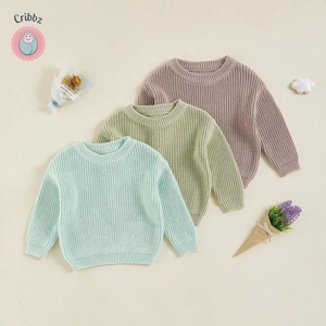 Knitted Long Sleeve Baby Sweater
