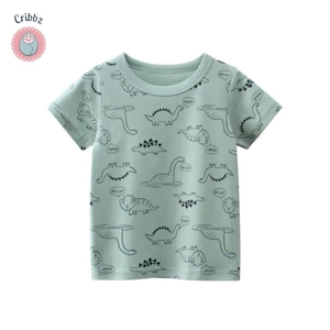 Cartoon Car Print Kids T-Shirt