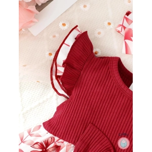 Newborn Girl Flying Sleeves Dress