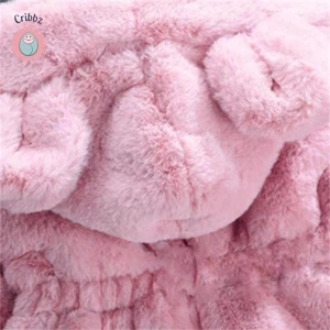 Cute Bear Ear Hooded Winter Coat
