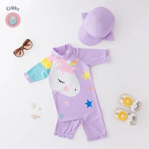 Infant Toddler Sunscreen Swimwear Set