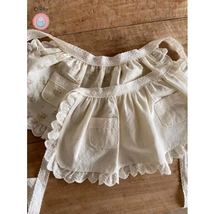 Spring Floral Lace Ruffle Skirt for Girls