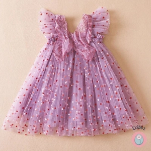 Summer Strawberry Bow Princess Dress
