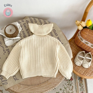 Autumn V-Neck Cardigan for Newborns