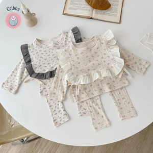 Infant Floral Blouse and Pants Set