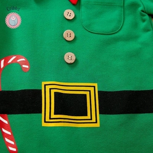 Christmas Cute Elf Baby Jumpsuit