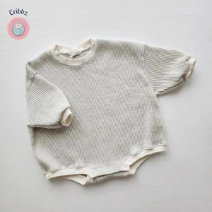 Baby Waffle Cotton Romper Jumpsuit