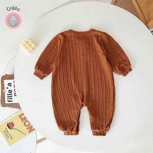 Soft Warm Knitted Baby Girls Romper