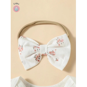 Floral Cotton Baby Girls Summer Outfit