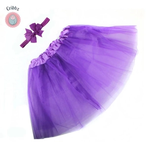 Cute Baby Girls Tutu Skirt and Headband Set