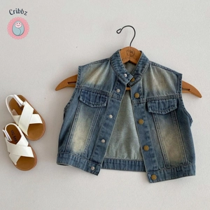 Korean Style Denim Vest for Kids