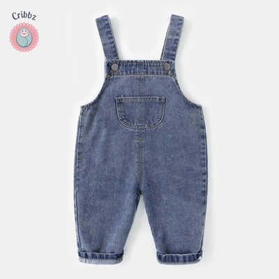 Stylish Denim Overalls for Kids title=