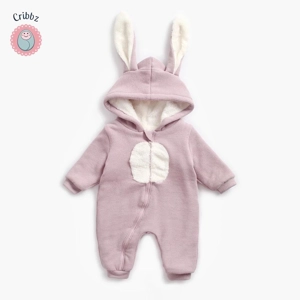 Warm Winter Hooded Rompers for Infants