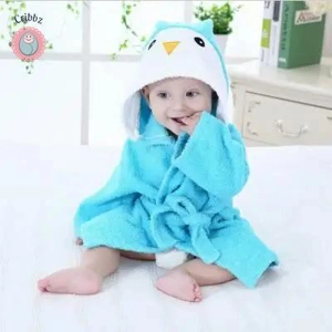 Cute Cotton Infant Bathrobe for Babies