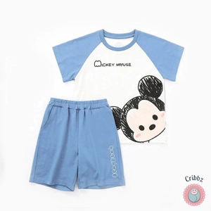 Summer Cartoon T-Shirt and Shorts Set