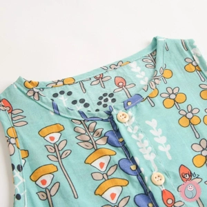 Sanlutoz Floral Sleeveless Baby Bodysuit