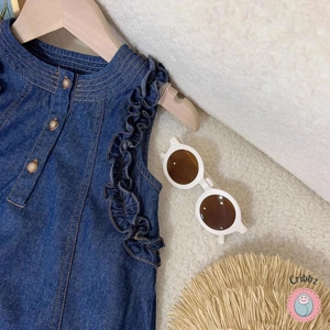 Sweet Denim Tank Dress for Girls