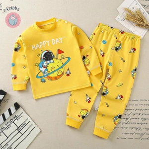 Trendy Cartoon Pajama Set for Kids