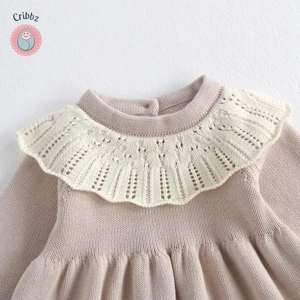 Knitted Autumn Dress for Girls 0-5Y