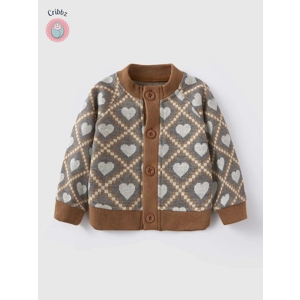 Cute Cartoon Knitting Coat for Infants