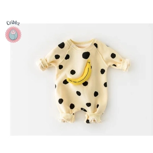 Baby Girls Banana Jumpsuit Romper Outfit