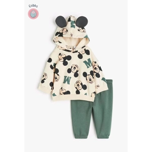 Mickey Hooded Cotton Sweatshirt Set