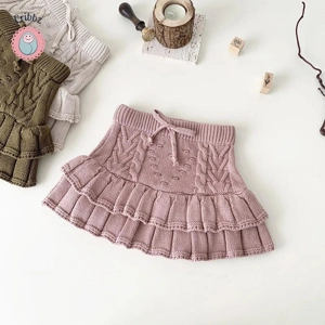 Winter Knitting Skirt for Girls