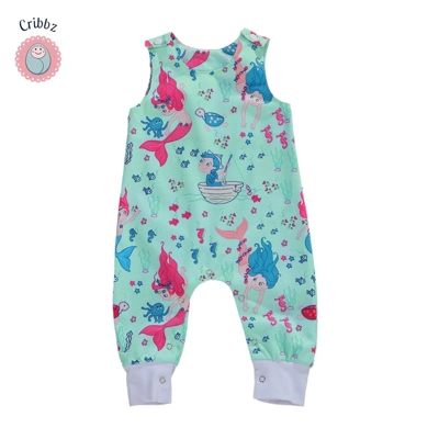 Cotton Baby Romper Sleeveless Jumpsuit title=