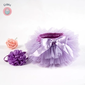 Baby Girls Tulle Tutu Skirt and Headband Set