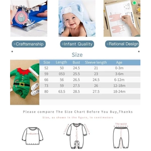 Christmas Cute Elf Baby Jumpsuit