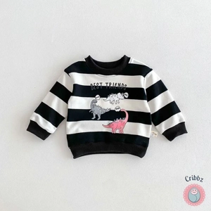 Baby Dinosaur Long Sleeved Hoodie Top