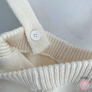 Autumn Knitted Cotton Baby Overalls