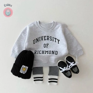 Toddler Letter Print Hoodies for Boys and Girls