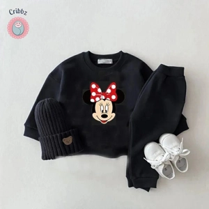 Minnie Mouse Cartoon Autumn Hoodie Set